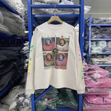 Saint m hoodie fall and winter s.m four-square gridsprinting pattern round neck pulloverlong sleeves