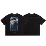 saint m t shirts  s.m vintage washed distressed crew neck pullover short sleeve top - wholesale