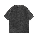 Drew house t-shirt - spring/summer d@ew girl crying face graphic, washed and distressed short sleeve tee - wholesale