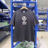 saint m t shirts  s.m collaboration skeleton print crew neck pullover short sleeve t-shirt - wholesale