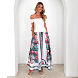 Women's dress - bestselling high-waisted, elastic waist, loose-fit printed maxi skirt/sundress for summer - perfect for independent e-commerce stores, wish, and amazon