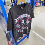 saint m t shirts  s.m portrait print crew neck pullover short sleeve top - wholesale
