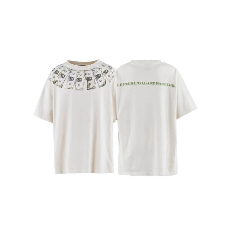 saint m t shirts  s.m usd print graphic crew neck pullover short sleeve t-shirt - wholesale