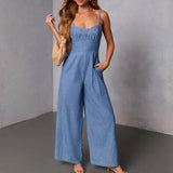 Women's pants: bestselling solid color casual overalls for amazon, ebay, independent stores, and wish - european & american style, retro vibe