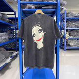 saint m t shirts  s.m. butterfly ghost face graphic crew neck short sleeve t-shirt - wholesale