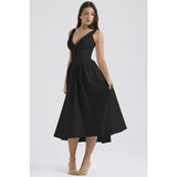Women's dress - standalone store summer slim-fit camisole maxi dress - european & american style fashion print v-neck elegant dress