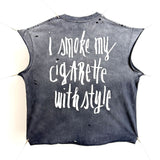saint m t shirts  s.m letter print limited edition pullover casual tank top - wholesale