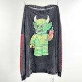 Saint m hoodie fall and winter s.m red chili band pattern round neck pulloverlong sleeves