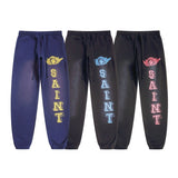 Saint m t pants - autumn/winter s.m vintage angel letter casual trousers