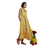 Women's summer dress - european & american style, sexy spaghetti strap, elegant print, high-waisted, flowy maxi dress for women (suitable for cross-border e-commerce independent stores)