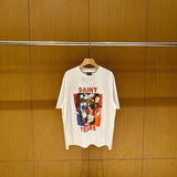 saint m t shirts  s.m clown print crew neck pullover short sleeve top - wholesale