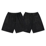 Saint m t pants spring/summer s.m washed, distressed, brushed, casual, loose-fit shorts - wholesale single piece