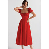 Women's dress: amazon bestseller - summer chic, elegant, high-end, spaghetti strap, soft & feminine style - french-inspired dress for women