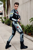 Men Latex Jacket R 100X Moto Racing Model F