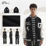 Etai men's clothing unisex oversized baseball jacket - casual couple's style with color block embroidery