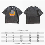 saint m t shirts  s.m collaboration letter graphic limited edition crew neck pullover short sleeve t-shirt - wholesale