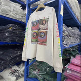 Saint m hoodie fall and winter s.m four-square gridsprinting pattern round neck pulloverlong sleeves