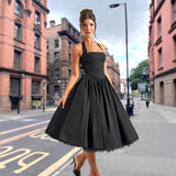 Women's dress - european & american style sexy lingerie - cross-border amazon - sleeveless off-shoulder tie-up cami - slim fit pleated skirt