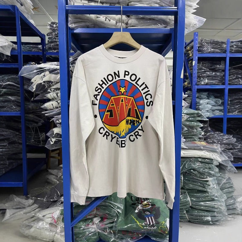 Saint m hoodie - autumn/winter - s.m letter print graphic crewneck pullover long sleeve - wholesale