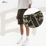 Etai men's apparel trendy camo cargo shorts - high-quality, relaxed fit men's casual shorts with multiple pockets
