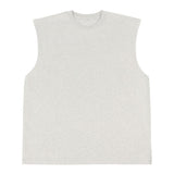 Etai men's clothing european and american fashionable brand high street heavy loose edge pure cotton t-shirt loose sleeveless neutralretro vest