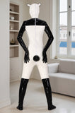 Men Latex Catsuits Playful Pet Panda