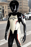 Men Latex Catsuits T-Age Moto Biker Motogp