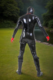 Men Latex Catsuits Protector Padded Codpiece Armored