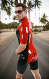 Men Latex Bodysuits Front Zipper Wetsuit