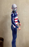 Men Latex Catsuits Alliance Back Zipper Three-Tone