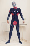 Man Latex Catsuits Front Zipper Two-Tone