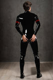 Men Latex Catsuits Collegiate Codpiece