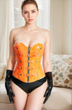 Women Latex Corsets Sweetheart  Strapless Full Cup Buckled Strap Corset Metal Buckle Sexy Bar Attire
