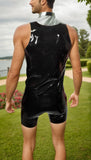 Men Latex Vests Black Sleeveless