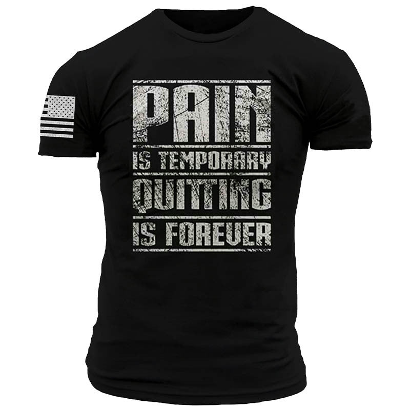 Man T Shirt Summer Letter Loose Cotton Youth T-shirt