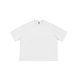 Youth short wide popular style heavy weightpure cotton short-sleeved high quality loose street style men short-sleeved t-shirt