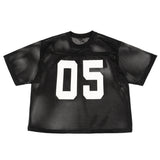 Etai men's apparel trendy sporty boxy short-sleeve t-shirt - summer outerwear, loose fit, breathable men's mesh jersey