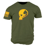 Man T Shirt Spring and Autumn Thin Printing Youth Casual Cotton Loose Gray Bottoming Shirt