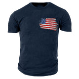 Man T Shirt Cotton round Neck Heat Transfer Patch Short Sleeve Shirt