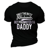 Man T Shirt Cotton round Neck Heat Transfer Patch Short Sleeve Shirt