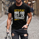 Man T Shirt Cotton round Neck Heat Transfer Patch Short Sleeve Shirt