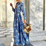 Betty Draper Valentine's Day Dress Blue Long Sleeve Dress Women's Dress