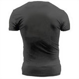 Man T Shirt Summer Sports Not Hooded Letters Youth Loose Black T-shirt