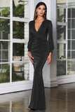 Valentine's Day Dress Deep V-neck Sexy Small Trailing Dress for Women