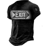 Man T Shirt Cotton round Neck Heat Transfer Patch Short Sleeve Shirt