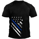 Man T Shirt Youth Cartoon Anime Black T-shirt