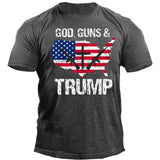 Man T Shirt Cotton round Neck Heat Transfer Patch Short Sleeve Shirt