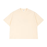 Youth short wide popular style heavy weightpure cotton short-sleeved high quality loose street style men short-sleeved t-shirt
