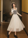Betty Draper Valentine's Day Dress Spring and Autumn Plaid Dress Fairy Princess Dress
