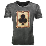 Man T Shirt Printed Straight Sports Green T-shirt